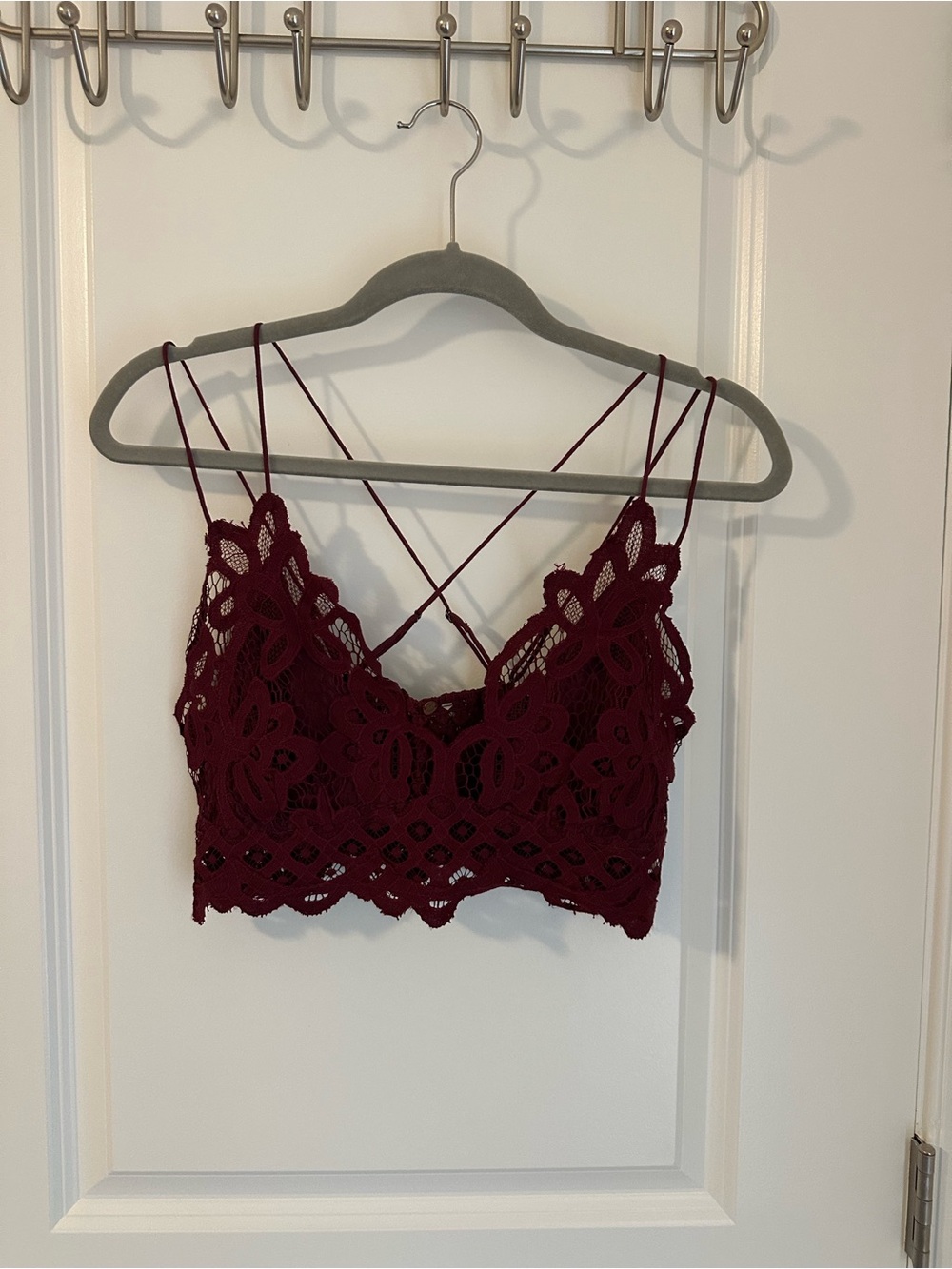 Free People Adella Women’s Lace Bralette in Mulberry